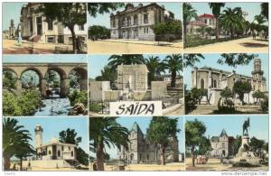 ALGERIE  SAÏDA/Multivues,la Poste,le Théatre,,,,,,,monument de la Légion