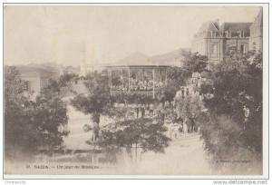 SAIDA  UN JOUR DE MUSIQUE - CPA  ECRITE EN 1916 - 2 SCANS -