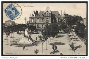 CPA Saida, Place de la Mairie, Ortspartie