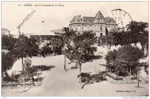 ALGERIE SAIDA LA PROMENADE ET LA PLACE