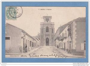 SAÏDA  -  L´ Eglise  -  1907  - BELLE CARTE ANIMEE  -