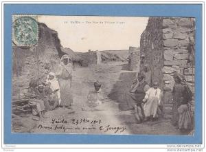 SAÏDA  -  Une  Rue  du  Village  Nègre  -  1907  - BELLE CARTE ANIMEE  -