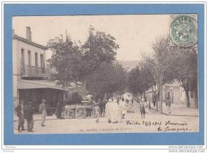 SAIDA  -  Avenue de la Gare -  1907  - BELLE CARTE ANIMEE  -