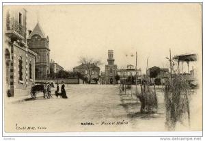 ALGERIE  -  SAIDA  -  PLACE ET MAIRIE