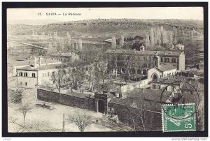 CPA  ANCIENNE- ALGERIE- SAÏDA  LA REDOUTE EN TRES GROS PLAN D'ENSEMBLE- ANIMATION