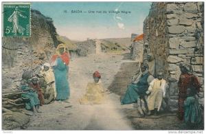 ALGÉRIE - SAÏDA - Une rue du village nègre