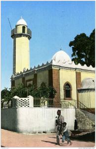 SAIDA....LA MOSQUEE......CPSM PETIT FORMAT ANIMEE