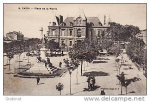 ALGERIE SAÏDA  PLACE DE LA MAIRIE ANIMEE ECRITE TBE