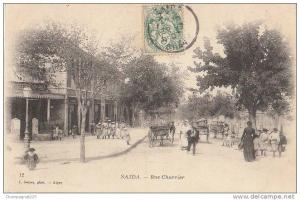 CPA ALGERIE Oranie SAIDA Rue Charrier Animation Geiser N° 12 1907