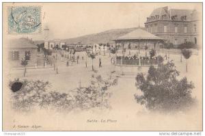 CPA ALGERIE Oranie SAIDA La Place Kiosque à Musique Geiser N° 1 1908