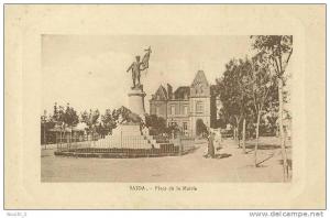 SAIDA.- (Algérie) Place de la Mairie   -  (animée)