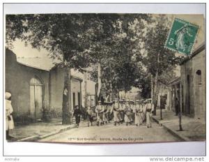 Saida 10 Sud Oranais Route de Geryville defilé militaire  Legion Etrangere