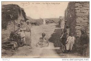 Saida.- (Algérie)  Une rue du village Nègre   -  (belle animation)