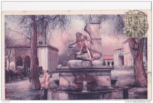 SETIF - Fontaine de la Place Nationale - carte couleur