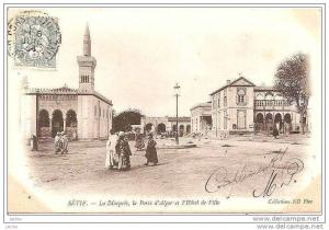 SETIF LA MOSQUEE ,PORTE D´ALGER ET HOTEL DE VILLE (PERSONNAGES) REF 10978