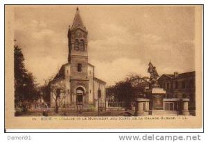 CPA - Algérie - SÉTIF -  l'Eglise et le Monument Aux Morts de la Grande Guerre (Editeur LÉVY)