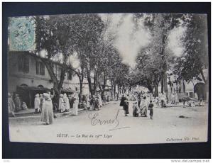 CPA Sétif (Algérie) - La rue du 19ème Léger