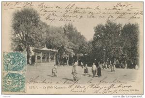 Setif   La Place nationale Kiosque a musique ecrite 1903