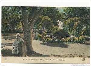 Setif  142 Jardin d Orleans Statue d' Acis par Desbois ND ecrite 1922
