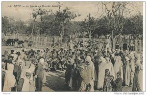 Setif 44 La Nouba au marché arabe  Militaire