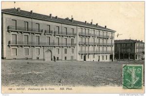 ALGERIE....SETIF.....CPA. ..1914....FAUBOURG DE LA GARE...... .LOT S100