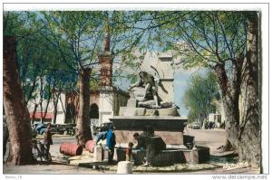 CPSM FORMAT CPA  -  SÉTIF  -  LA FONTAINE ET LA MOSQUÉE
