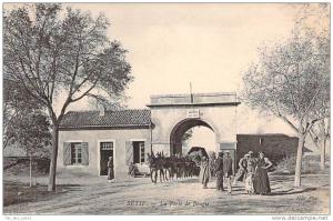 Sétif - La Porte de Bougie (attelage d'ânes)