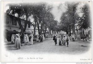 SETIF La rue du 19ème Léger.