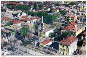 SETIF Vue aérienne..La Mairie, la Mosquée.