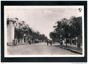 Algérie - Sétif - Avenue Jean Jaurès - Dos écrit et timbré 1951