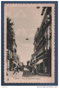 ALGERIE - CP ANIMEE SETIF - RUE DU CARDINAL LAVIGERIE - EPA ETABLts PHOTO ALBERT / ALGER N°5