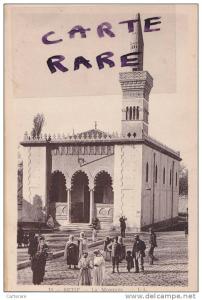 carte postale ancienne,algérie française,colonie,Maghreb ,SETIF en 1900,mosquée,fidele,pavés ,haitants du pays