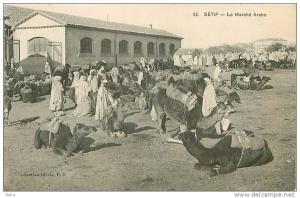 CPA Sétif   Le marché arabe      F-129