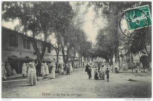 ALGERIE  SETIF  la rue du 19 ème léger 2 scans