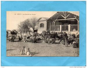 SETIF-Le marché aux grains -animé- a voyagé en 1912-édition Idéale