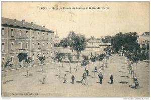 CPA ALGERIE SETIF LA MAIRIE   GENDARMERIE Place  du Palais de Justice