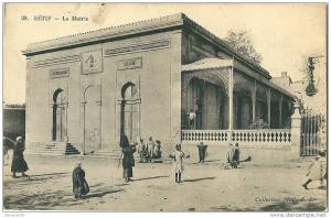 CPA ALGERIE SETIF LA MAIRIE   très animée