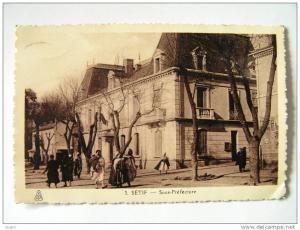 cpa, carte photo, très belle vue animée, Sétif, sous préfecture
