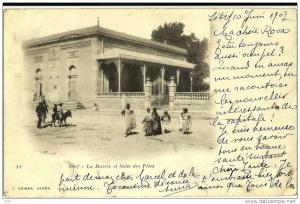 SETIF - La Mairie et Salle des Fêtes - Ed Geiser n° 11 (voyagée en 1903)