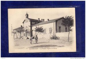 ALGERIE / ALGERIEN   EL KREIDER.LA MAIRIE, L'EGLISE ET L'ECOLE