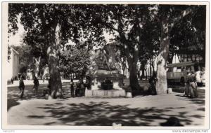 ALGERIE SETIF - La Fontaine Bien animé Rare avec le bus