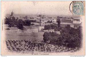 CPA carte postale ancienne AFRIQUE ALGERIE SETIF vue générale tampon Constantine