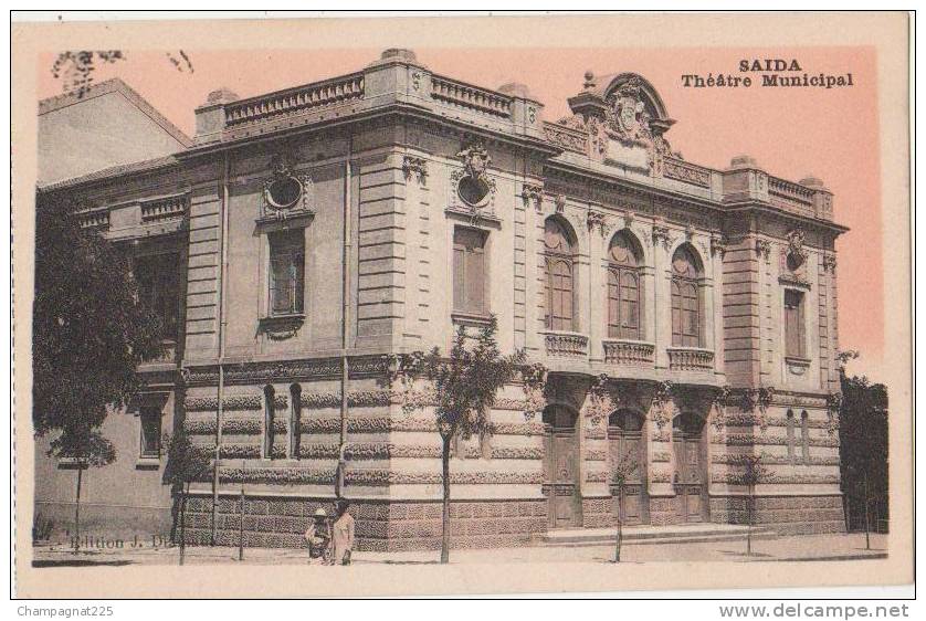 CPA ALGERIE SAIDA Théatre Municipale