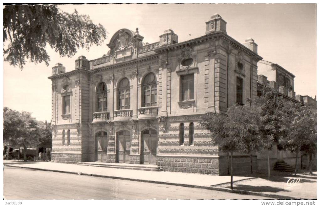 ALGERIE SAIDA LE THEATRE CPSM CIRCULEE 1956