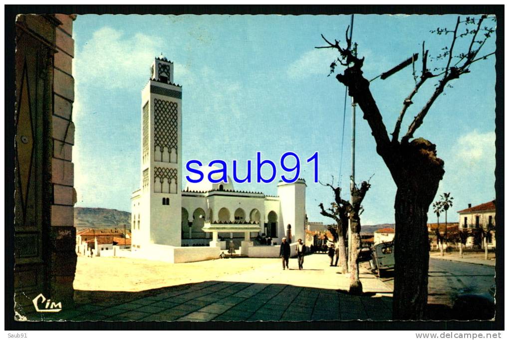 Saïda -  La Nouvelle Mosquée  -  Automobile 2CV   Citroën camionette  - Réf  25864