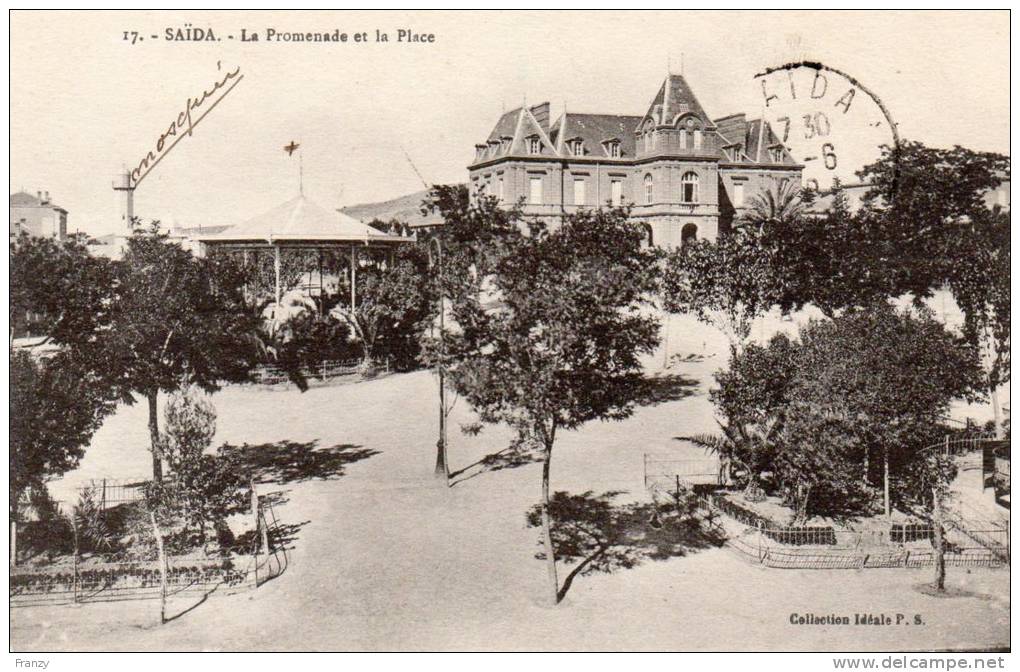 ALGERIE SAIDA LA PROMENADE ET LA PLACE