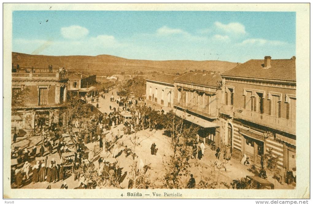 4 - Saïda - Vue Partielle.    Courrier de Militaire