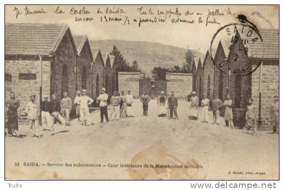 SAIDA SERVICE DES SUBSISTANCES COUR INTERIEUR DE LA MANUTENTION MILITAIRE