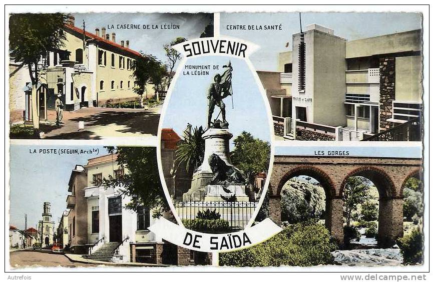 ALGERIE  -  SOUVENIR DE SAIDA  -  CPSM 1950/60