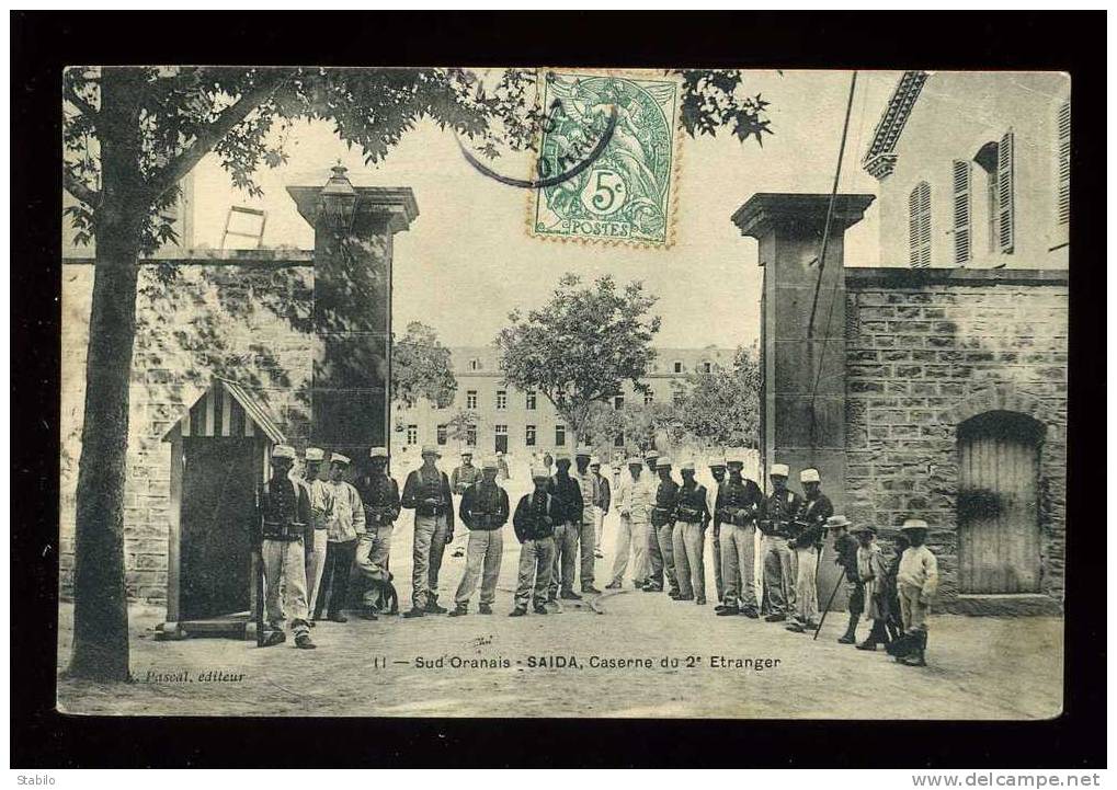 ALGERIE - SAIDA - CASERNE DU 2e ETRANGER - LEGION ETRANGERE